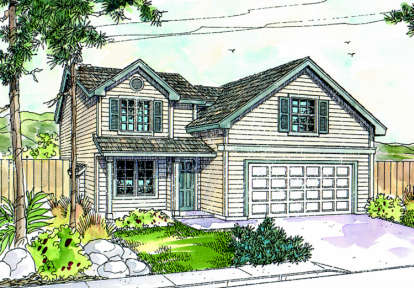 Cottage House Plan #035-00201 Elevation Photo