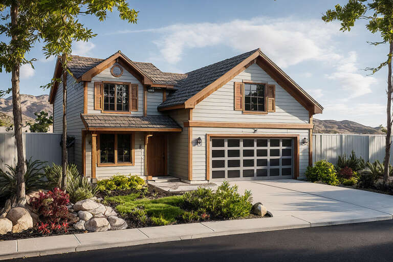 House Plan House Plan #852 Angled Front Elevation