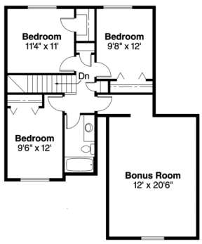 Floorplan 2 for House Plan #035-00201