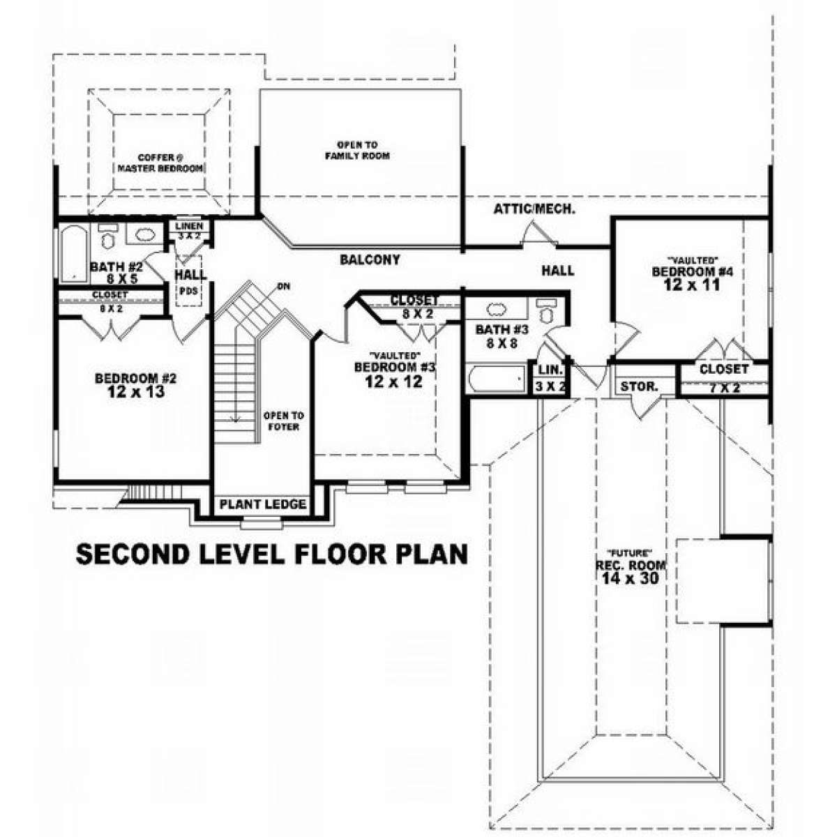 Floorplan 2 for House Plan #053-01040