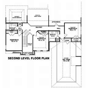 Floorplan 2 for House Plan #053-01040