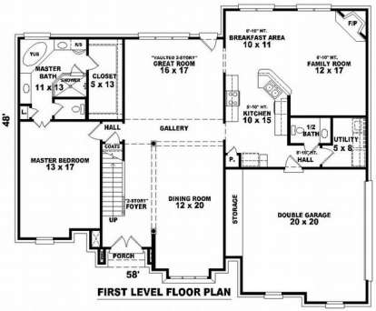 Floorplan 1 for House Plan #053-01042