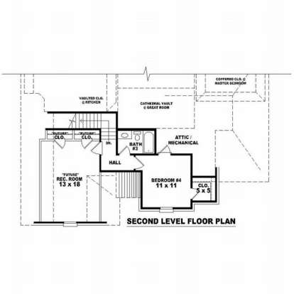 Floorplan 2 for House Plan #053-01045