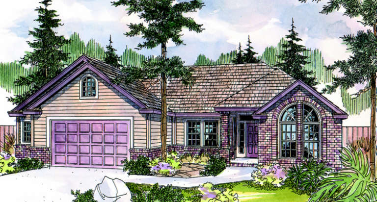 Ranch House Plan #035-00202 Elevation Photo