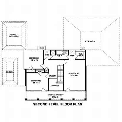 Floorplan 2 for House Plan #053-01053