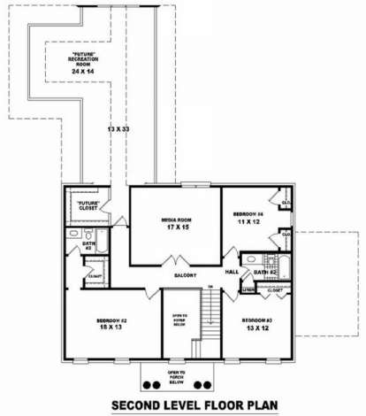 Floorplan 2 for House Plan #053-01057