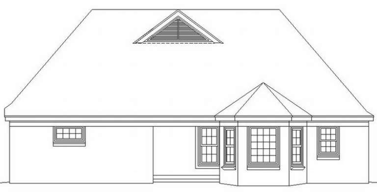 French Country House Plan #053-01061 Elevation Photo