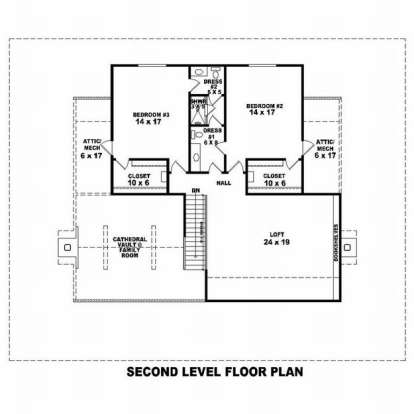 Floorplan 2 for House Plan #053-01062