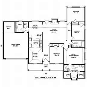Floorplan 1 for House Plan #053-01063