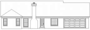 Country House Plan #053-01064 Elevation Photo