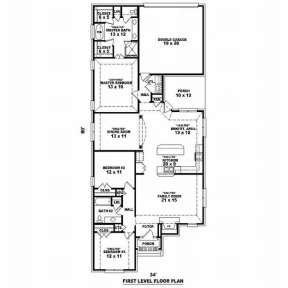 Floorplan 1 for House Plan #053-01067