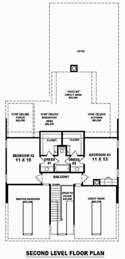 Floorplan 2 for House Plan #053-01068