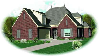 4 Bed, 3 Bath, 2773 Square Foot House Plan - #053-01069