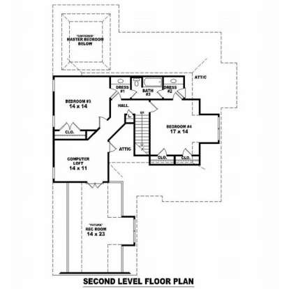 Floorplan 2 for House Plan #053-01069