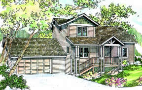 Vacation House Plan #035-00204 Elevation Photo