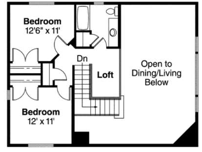 House Plan House Plan #855 Drawing 2