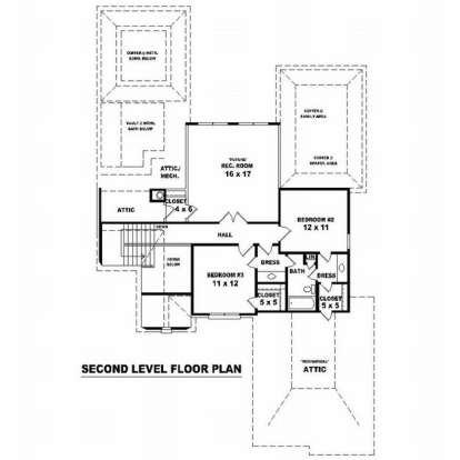 Floorplan 2 for House Plan #053-01075