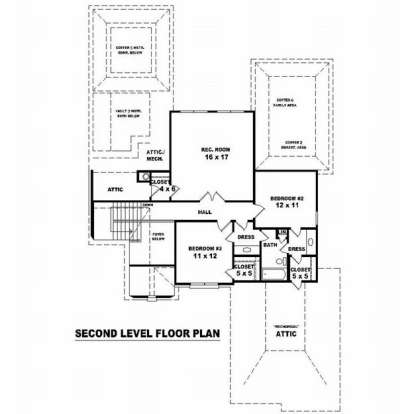 Floorplan 2 for House Plan #053-01076