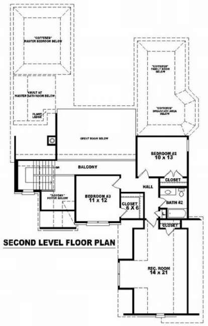 Floorplan 2 for House Plan #053-01077
