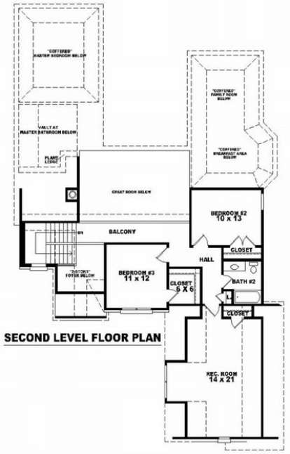 Floorplan 2 for House Plan #053-01078