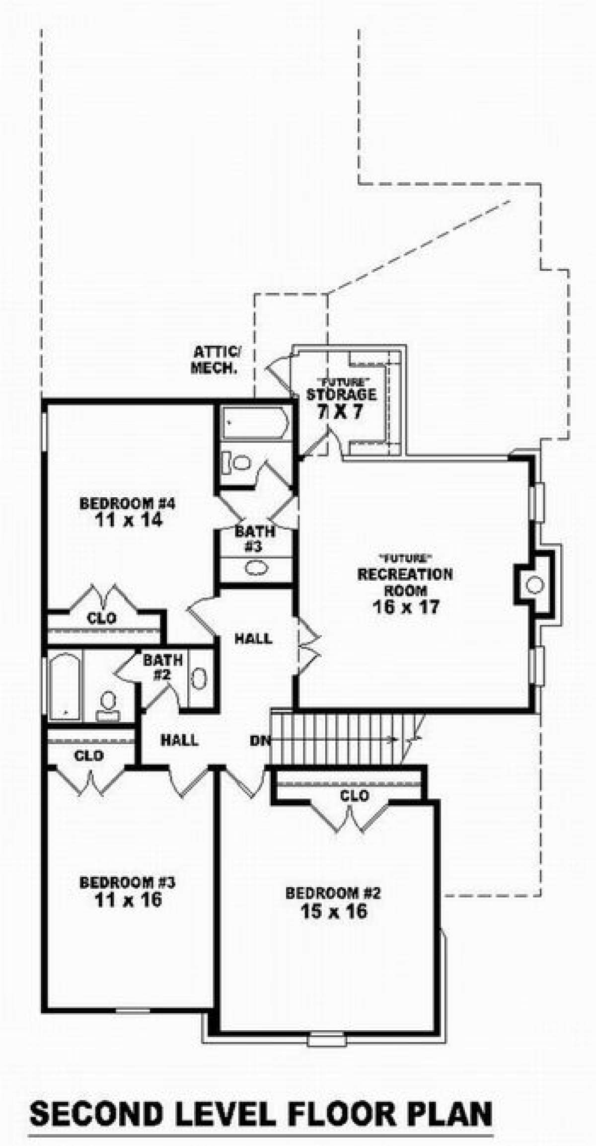 Floorplan 2 for House Plan #053-01087