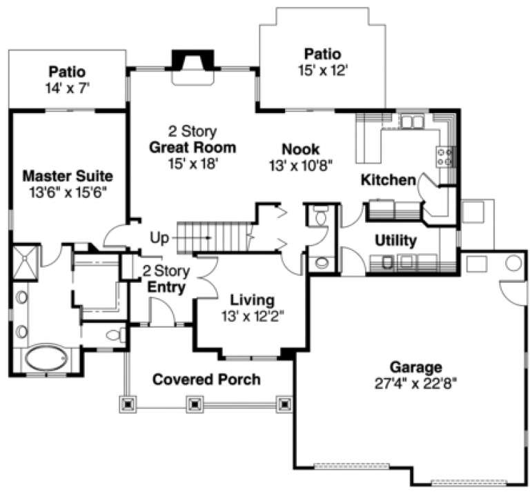 House Plan House Plan #857 Drawing 1