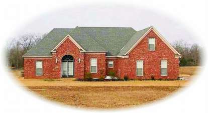 Traditional House Plan #053-01095 Elevation Photo