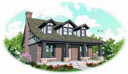 Bungalow House Plan #053-01096 Elevation Photo