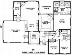 Floorplan 1 for House Plan #053-01101