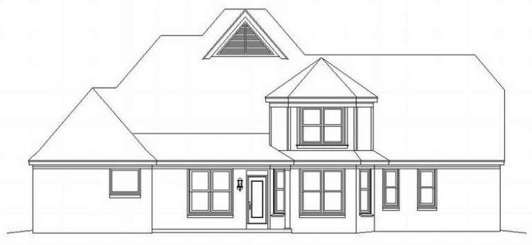 French Country House Plan #053-01103 Elevation Photo