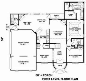 Floorplan 1 for House Plan #053-01104