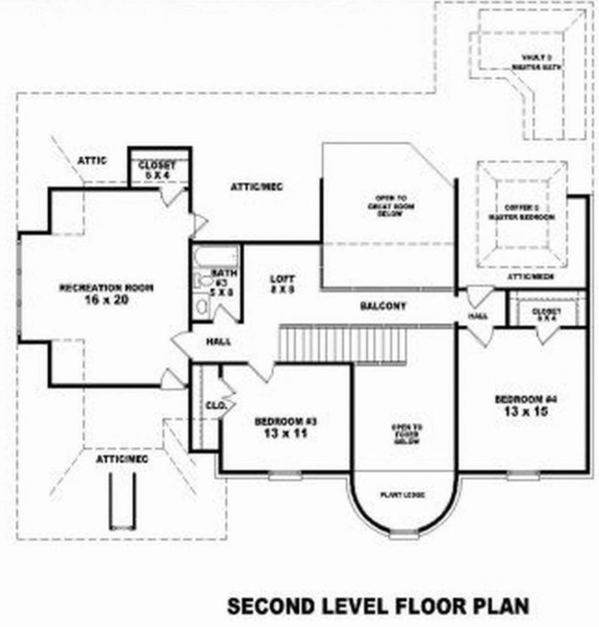 Floorplan 2 for House Plan #053-01104