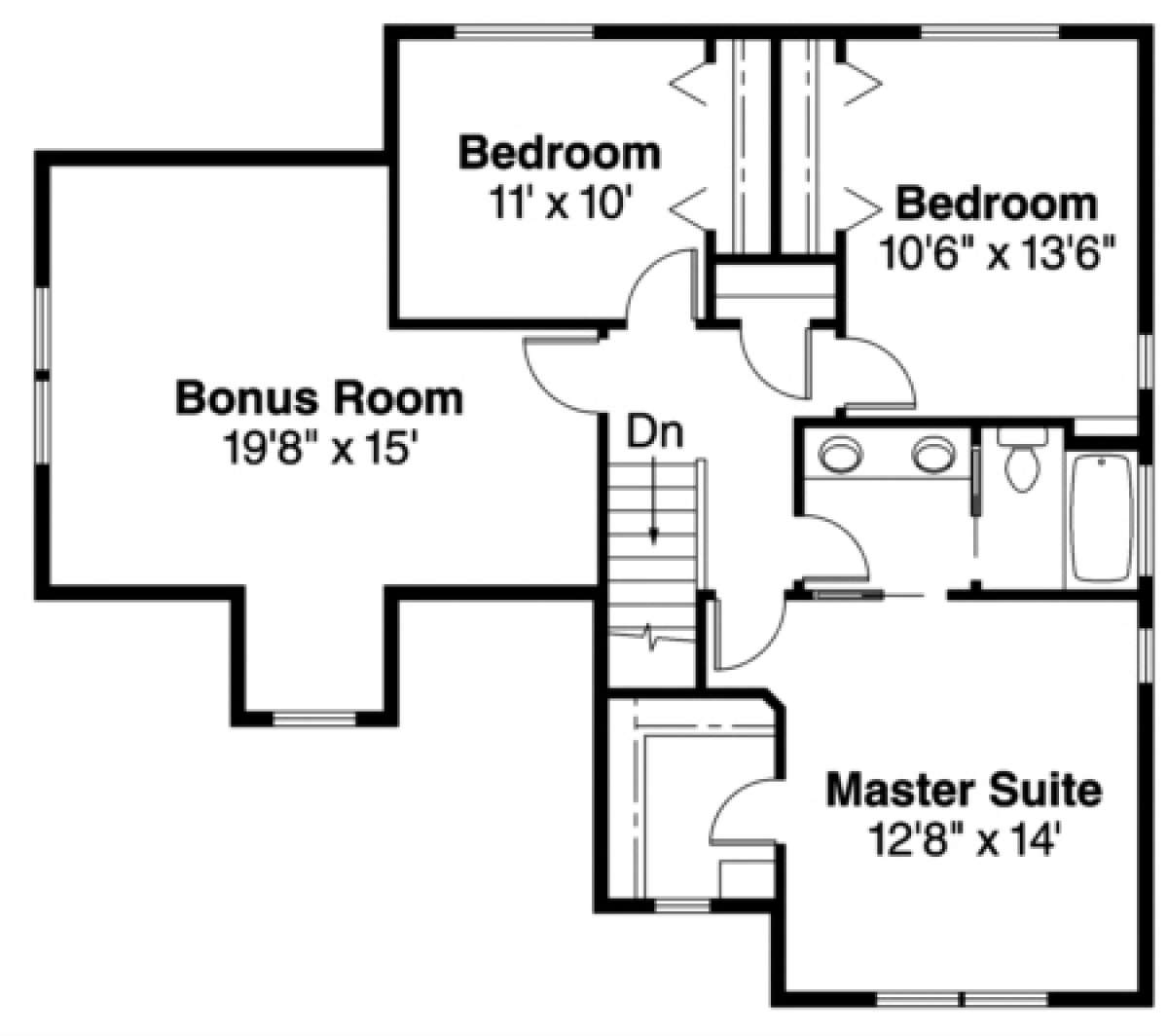 Floorplan 2 for House Plan #035-00208