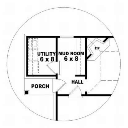 Floorplan 3 for House Plan #053-01111