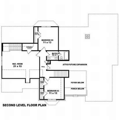 Floorplan 2 for House Plan #053-01113