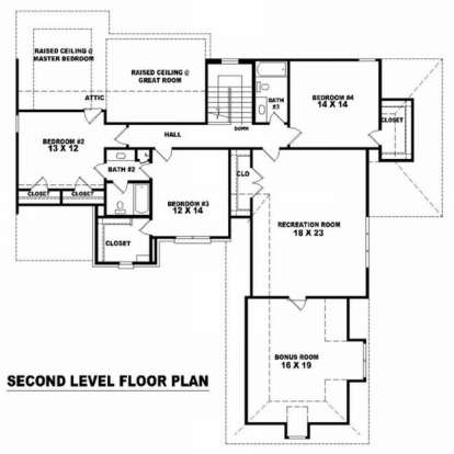 Floorplan 2 for House Plan #053-01115
