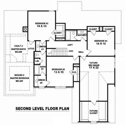 Floorplan 2 for House Plan #053-01118