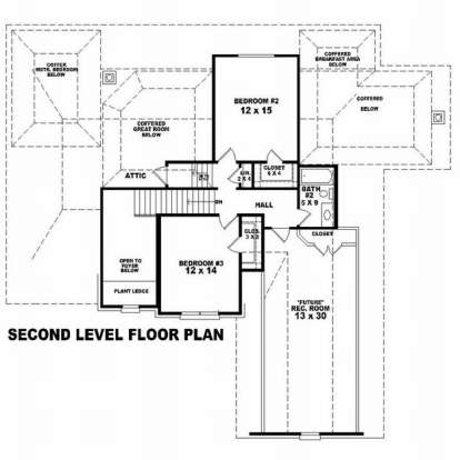 Floorplan 2 for House Plan #053-01126
