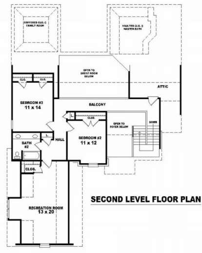 Floorplan 2 for House Plan #053-01129