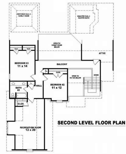 Floorplan 2 for House Plan #053-01130