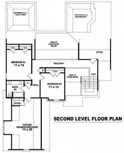 Floorplan 2 for House Plan #053-01131
