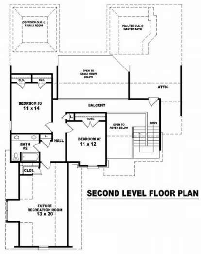 Floorplan 2 for House Plan #053-01132