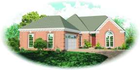 French Country House Plan #053-01139 Elevation Photo