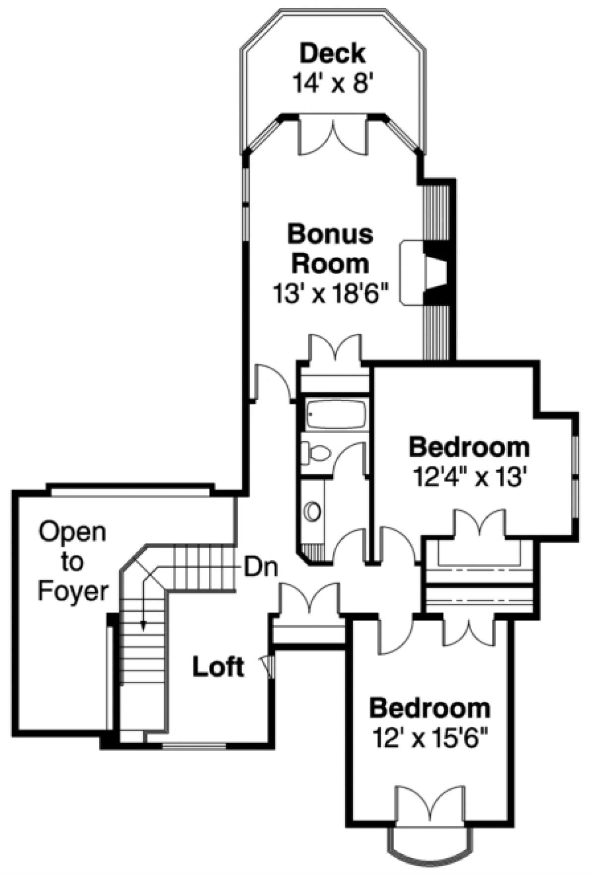 Floorplan 2 for House Plan #035-00211