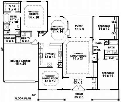 Floorplan1 for House Plan #053-01147
