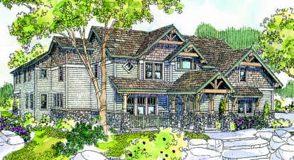 4 Bed, 4 Bath, 4939 Square Foot House Plan - #035-00212