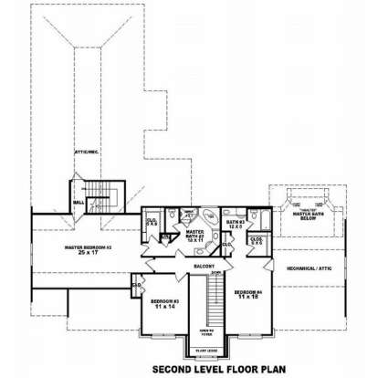 Floorplan 2 for House Plan #053-01150