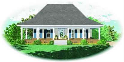 Country House Plan #053-01152 Elevation Photo
