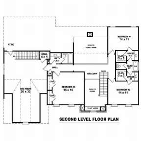 Floorplan 2 for House Plan #053-01158