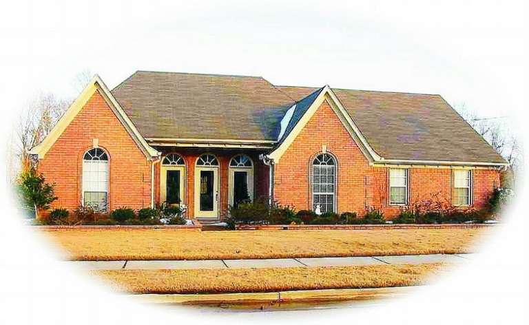 French Country House Plan #053-01162 Elevation Photo